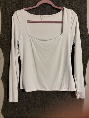 Long Sleeve Square Neck Top